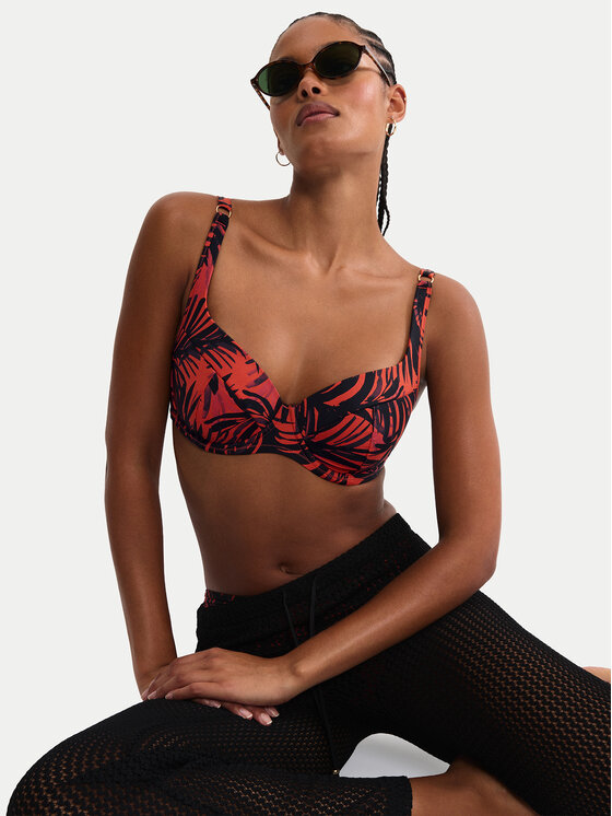Triumph Triumph Vrchní část bikin Summer Palm 10226614 Hnědá