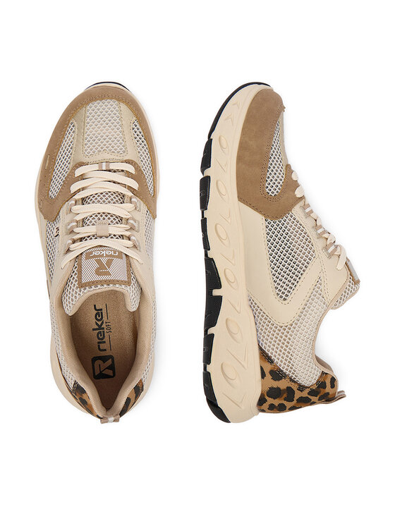 Rieker Rieker Sneakersy M6501-60 Beżowy