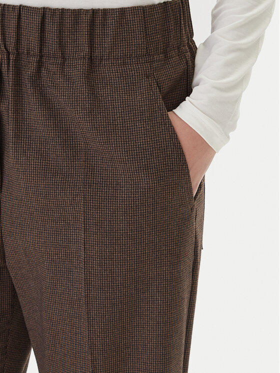Weekend Max Mara Weekend Max Mara Pantaloni di tessuto Hataley 2525136022 Marrone Regular Fit