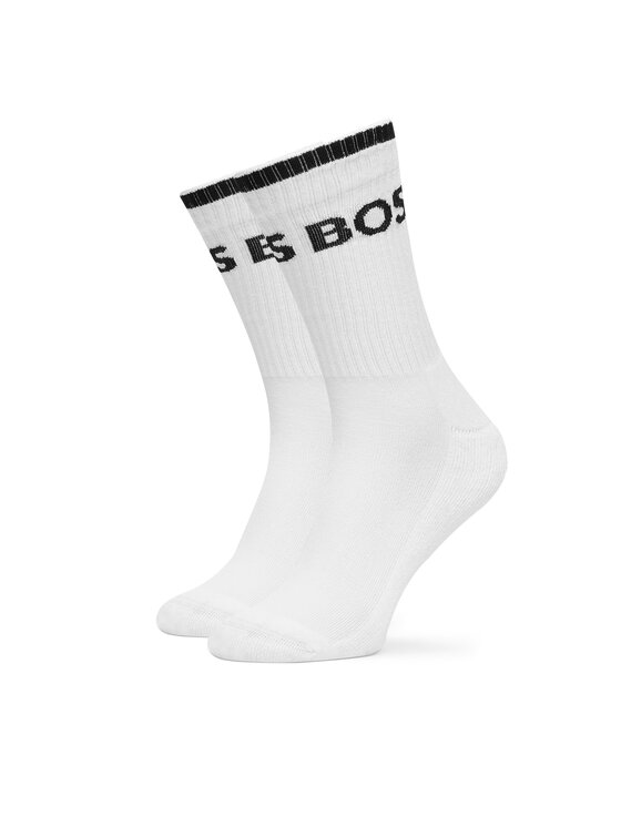 BOSS BOSS Набір 6 пар високих чоловічих шкарпеток 50510168 Білий