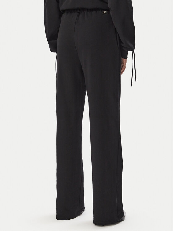 Liu Jo Liu Jo Παντελόνι φόρμας TF6277 F0334 Μαύρο Relaxed Fit