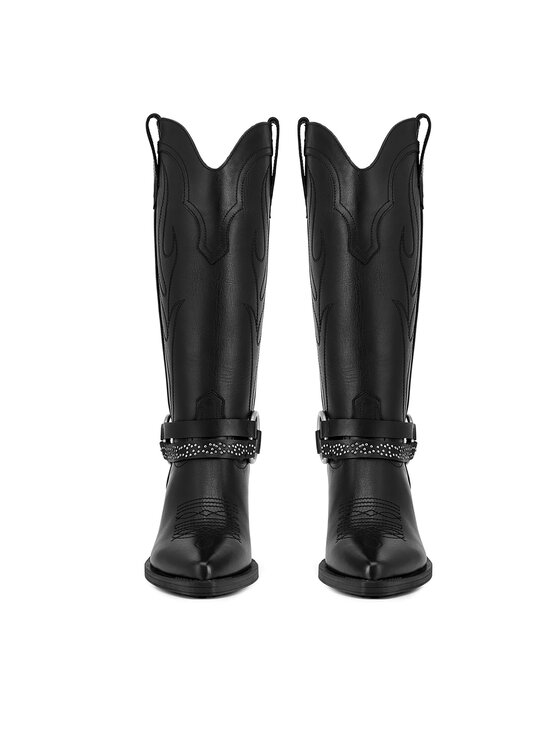 Badura Badura Cizme și botine cowboy PERI-0781 Negru
