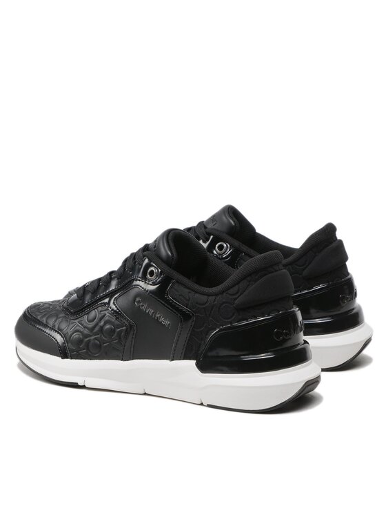 Calvin Klein Calvin Klein Sneakersy Flexi Runner Mono Mix HW0HW01375 Černá