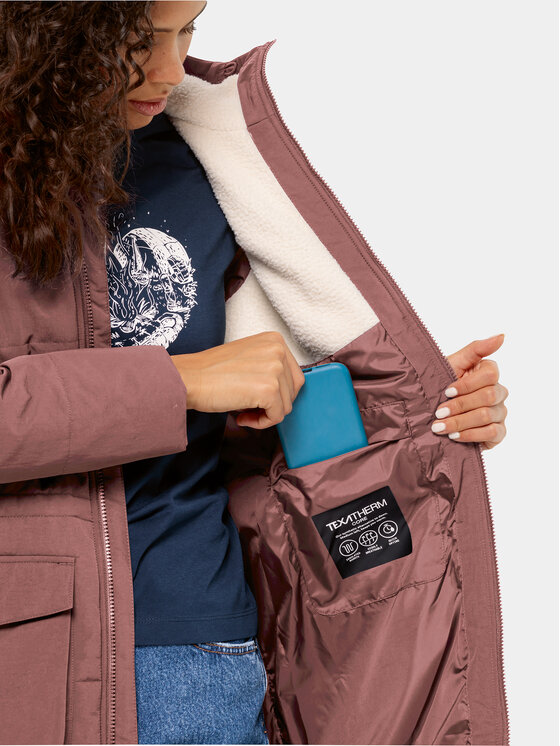 Jack Wolfskin Jack Wolfskin Kurtka zimowa White Frost Parka 1207361 Różowy Regular Fit