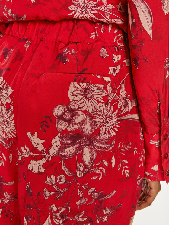ViCOLO ViCOLO Hlače TB1274 Crvena Relaxed Fit
