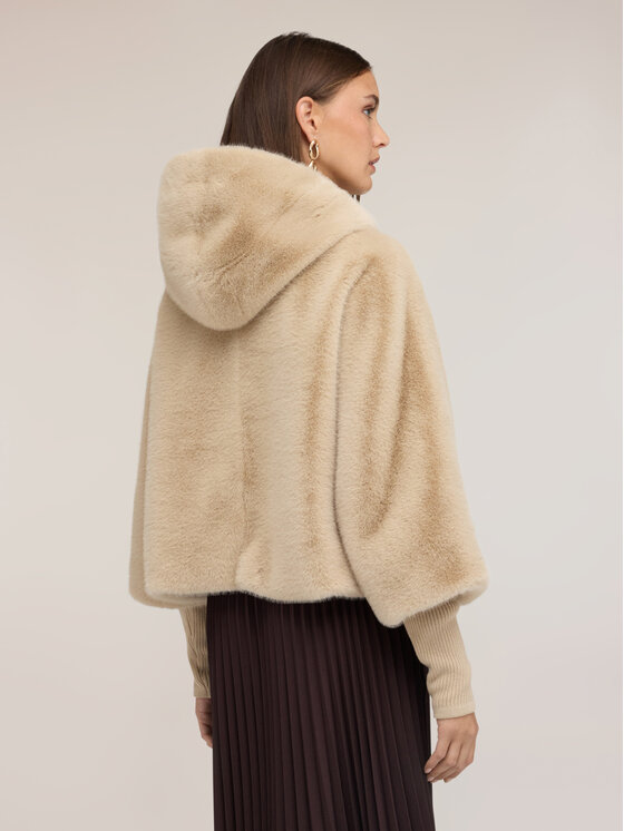 Motivi Motivi Pelliccia 8017W000087N002 Crema Over Fit