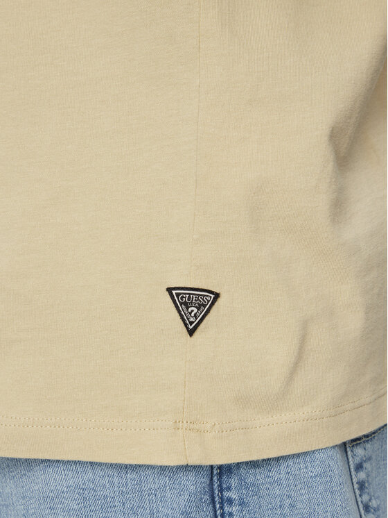 Guess Guess T-Shirt M6GI29 K3258 Μπεζ Regular Fit