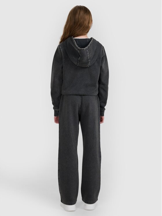 4F 4F Pantaloni da tuta 4FJRAW25TTROF1472-22S Nero Regular Fit