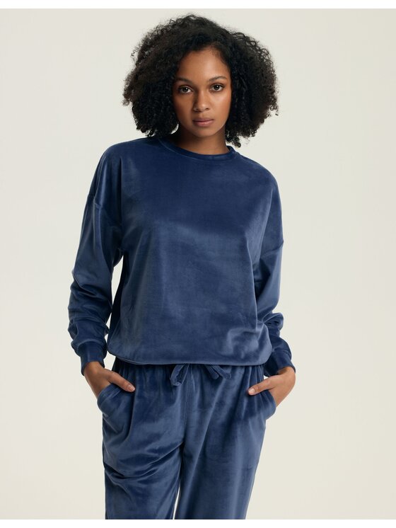 Henderson Henderson Komplet bluzka i spodnie 43722 Niebieski Regular Fit