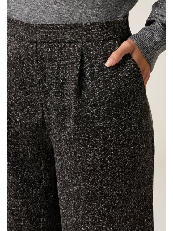 Oltre Oltre Spodnie materiałowe P014R109071N033 Szary Baggy Fit