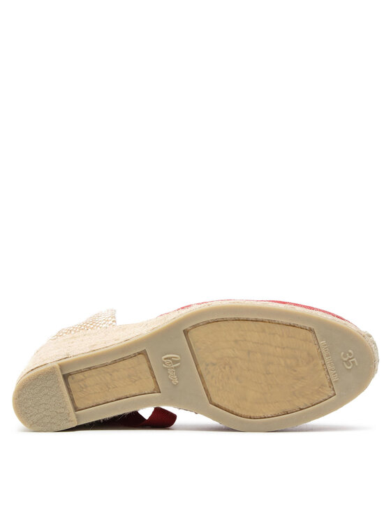 Castañer Castañer Espadrile Carina/8/002 021642-604 Roșu