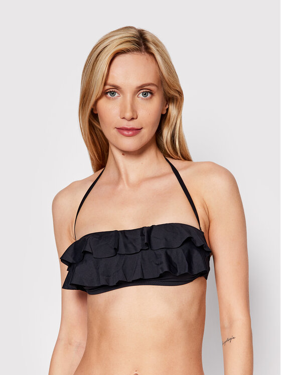 United Colors Of Benetton Gornji del bikini 3P5H5R042 Črna
