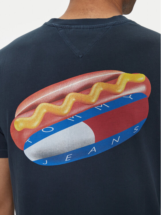 Tommy Jeans Tommy Jeans T-Shirt Fun Novelty DM0DM18552 Granatowy Regular Fit