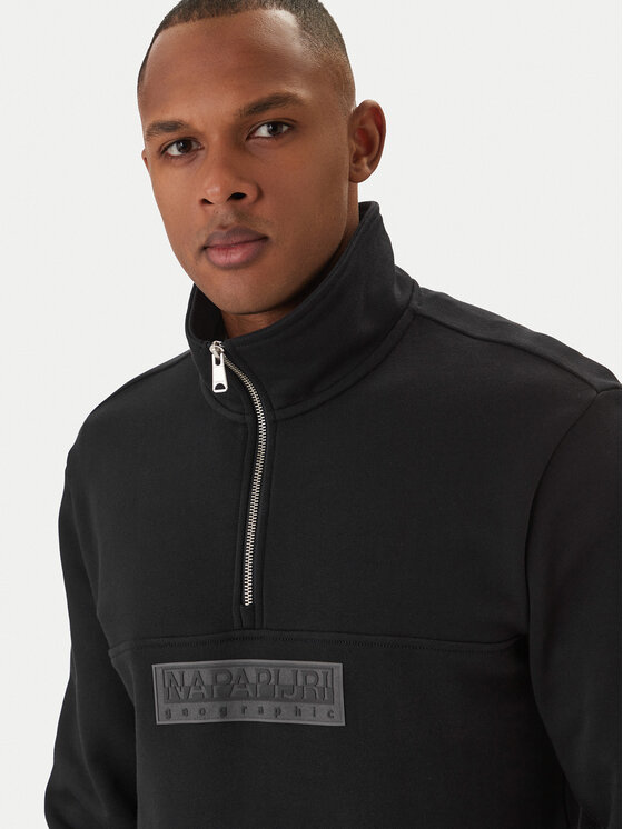Napapijri Napapijri Bluză B-Box NP0A4H96 Negru Relaxed Fit