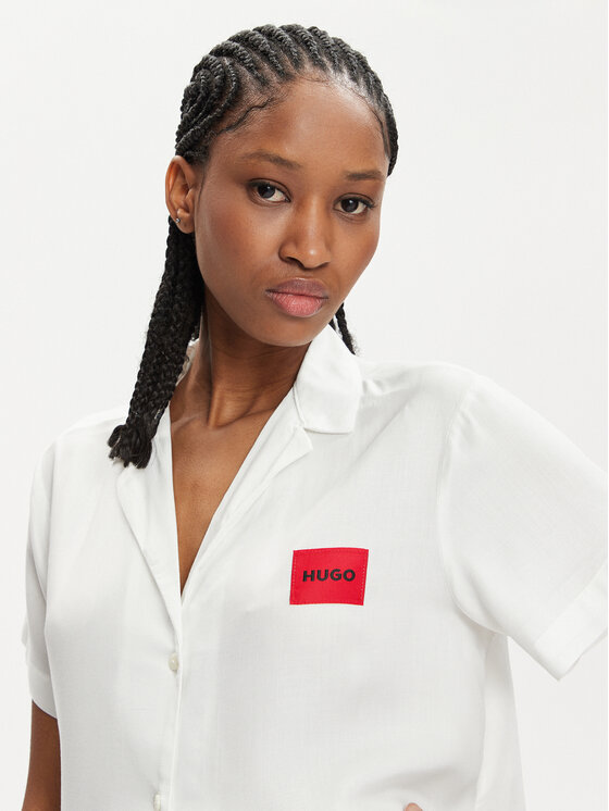 HUGO Hugo Piżama True 50514877 Écru Regular Fit