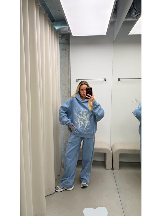 Magda Matyja Magda Matyja Spodnie dresowe CLOUD TROUSERS Niebieski Regular Fit