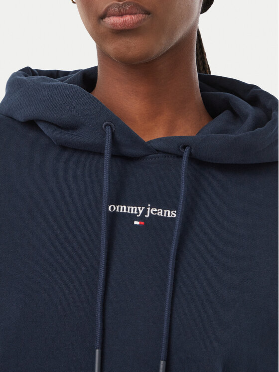 Tommy Jeans Tommy Jeans Bluza Classic Logo DW0DW23537 Granatowy Regular Fit