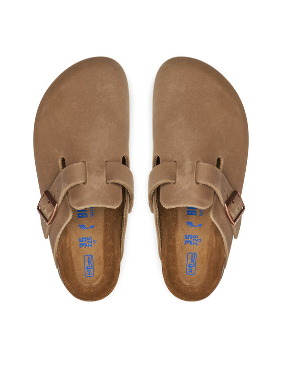 Birkenstock Birkenstock Natikači Boston zamsz 1019484 Rjava