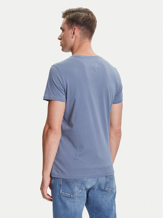 Tommy Jeans Tommy Jeans T-krekls DM0DM04411 Zils Slim Fit