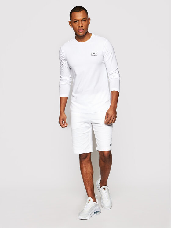EA7 Emporio Armani EA7 Emporio Armani S dlhými rukávmi 8NPT55 PJM5Z 1100 Biela Regular Fit