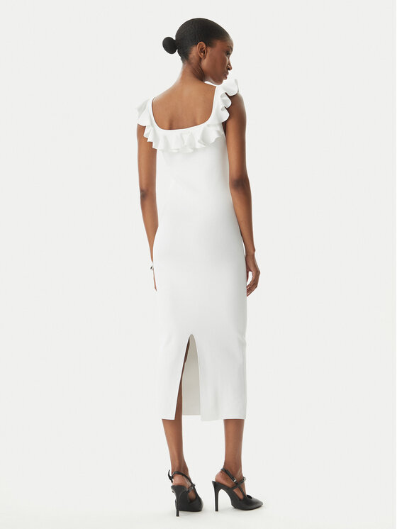 MICHAEL Michael Kors MICHAEL Michael Kors Vsakodnevna obleka MS683CG33D Bela Slim Fit