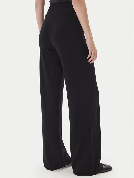 Kontatto Kontatto Megztos kelnės 3M0803C Juoda Regular Fit