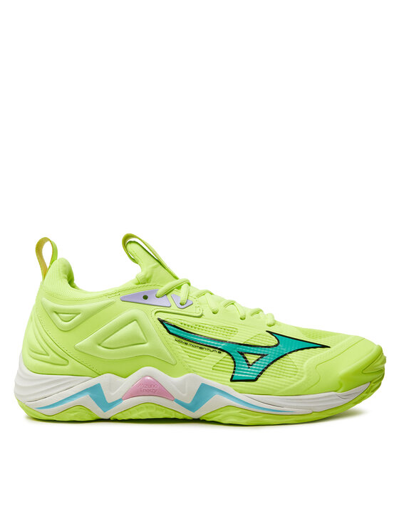 Mizuno Mizuno Batai uždaroms aikštelėms Wave Momentum 3 V1GA231286 Žalia