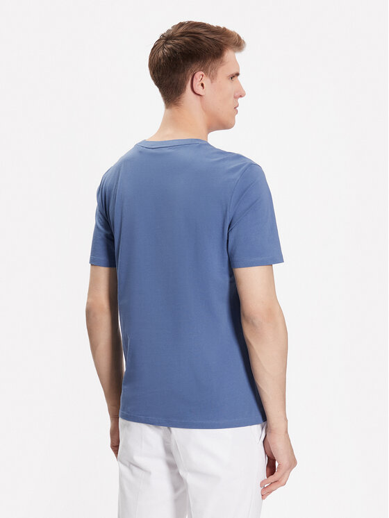 HUGO Hugo T-Shirt Dero222 50466158 Modrá Regular Fit