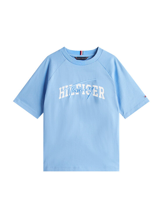 Tommy Hilfiger Tommy Hilfiger T-Shirt KB0KB09726 Niebieski Regular Fit
