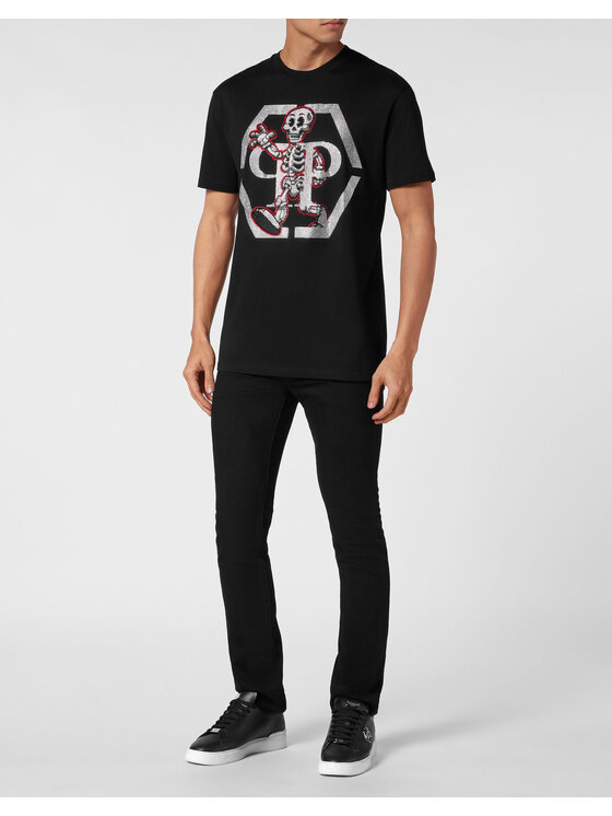PHILIPP PLEIN PHILIPP PLEIN T-Shirt 15135 Czarny Regular Fit