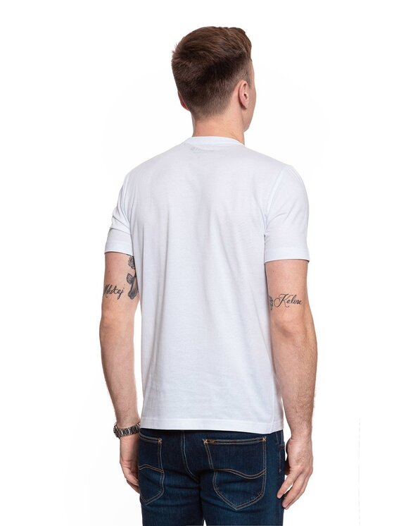 Mustang Mustang T-shirt ALEX C PRINT Bianco Regular Fit