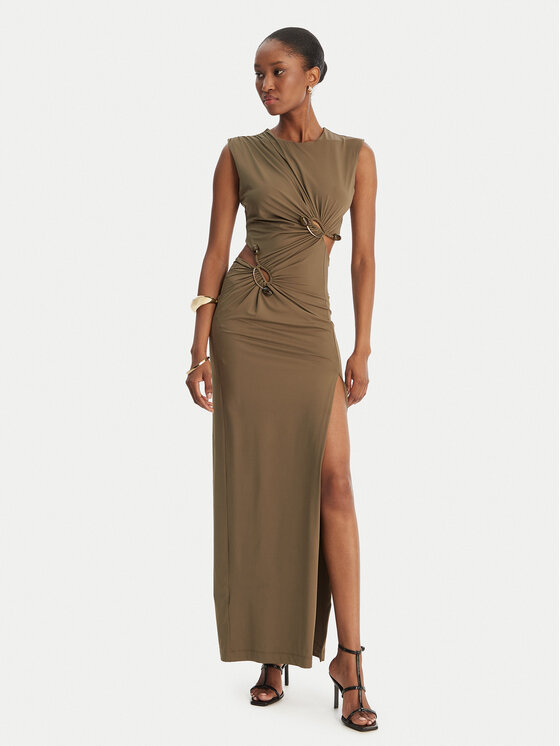 Bardot Bardot Sukienka wieczorowa Felix 60289DB Zielony Slim Fit