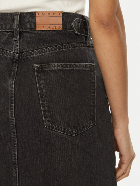 Tommy Jeans Tommy Jeans Farmer szoknya DW0DW20554 Fekete Regular Fit