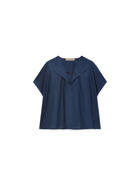 Trussardi Trussardi Bluzka D453A000395N034 Niebieski Over Fit