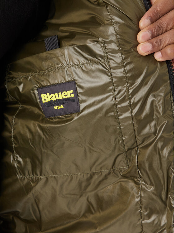 Blauer Blauer Vatovaná bunda Impermeabile 25WBLUK03068 Zelená Regular Fit