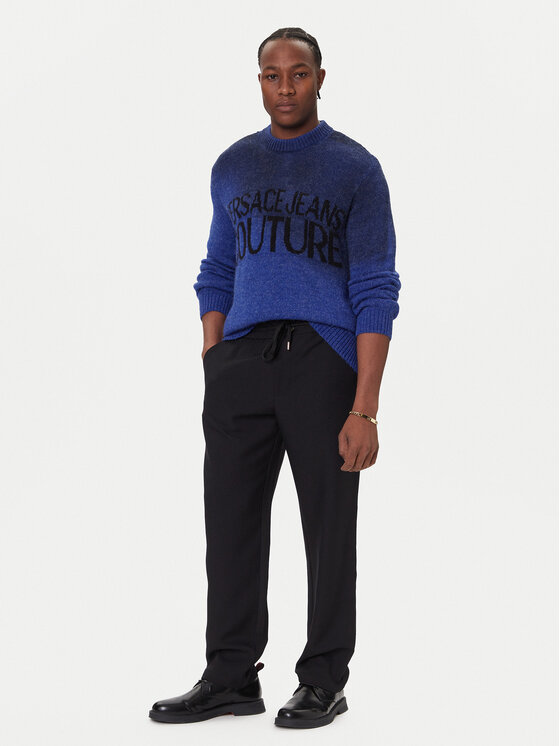 Versace Jeans Couture Versace Jeans Couture Sweater VERSACE JEANS-79GAFM05 Kék Regular Fit