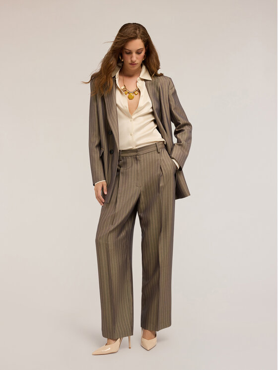 Motivi Motivi Pantaloni di tessuto P079Q004138N0Z5 Grigio Baggy Fit