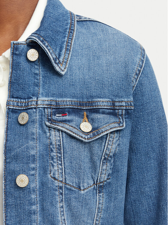 Tommy Jeans Tommy Jeans Дънково яке Trucker DW0DW22898 Син Slim Fit