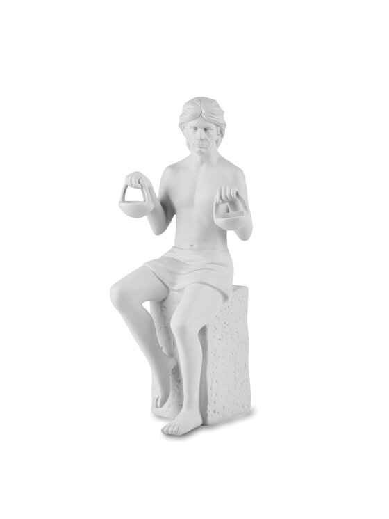 Christel Marott Christel Marott Figurka Znak Zodiaku- Waga - Męski Biały