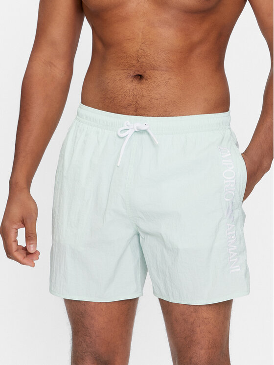 Emporio Armani Underwear Plavecké šortky 211740 4R422 02783 Zelená Regular Fit