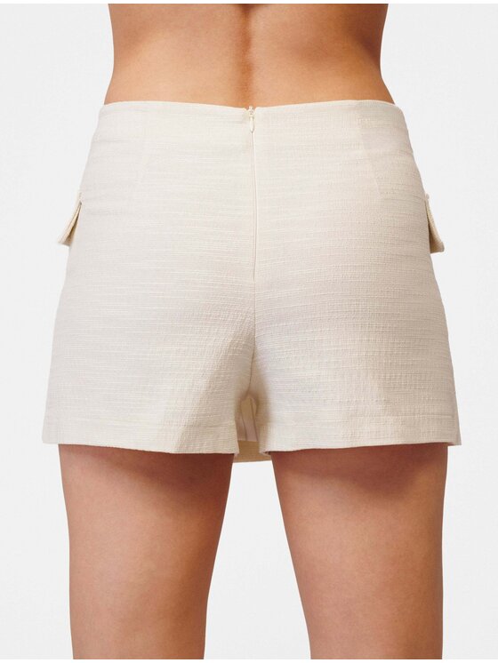 LE POSSÉ LE POSSÉ Φούστα mini SS Μπεζ Slim Fit