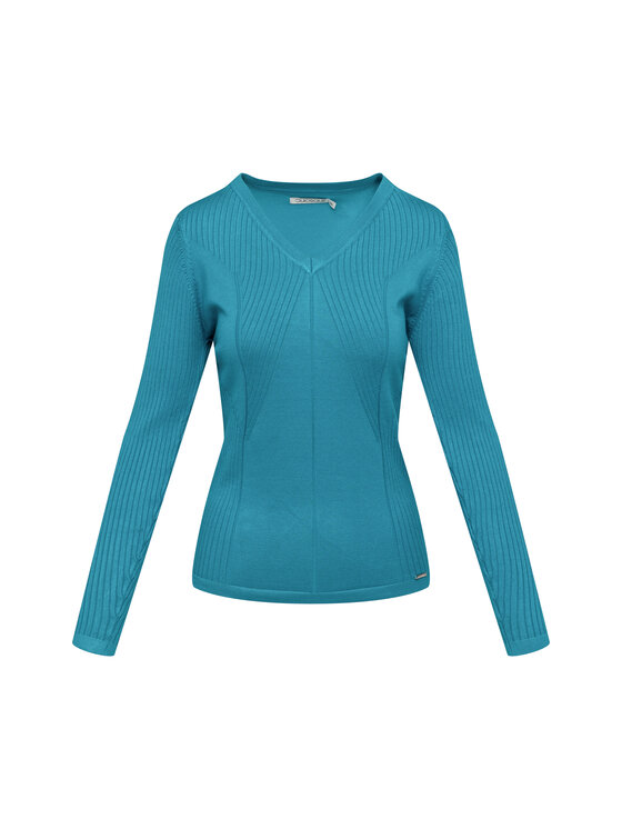 QUIOSQUE QUIOSQUE Sveter QUIOSQUE 6OO003804 Modrá Regular Fit