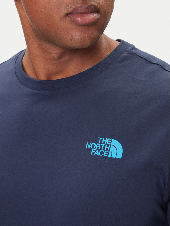 The North Face The North Face T-Shirt Redbox NF0A87NP Granatowy Regular Fit
