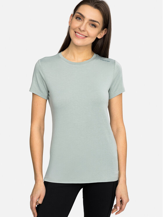 Viking Viking T-Shirt Lenta Bamboo Light Lady Zielony Regular Fit