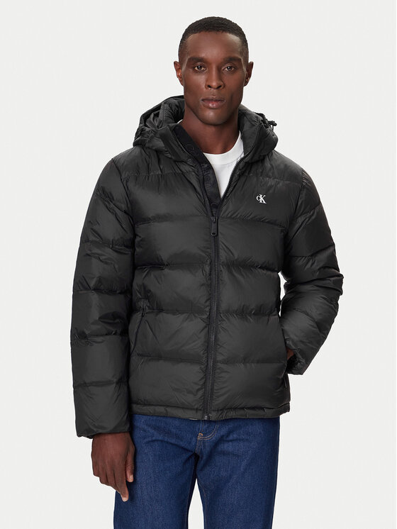 Calvin Klein Jeans Calvin Klein Jeans Pehelykabát LV04RC518G Fekete Regular Fit