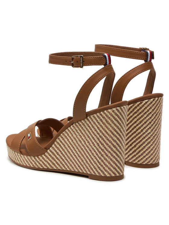 Tommy Hilfiger Tommy Hilfiger Basutės Im Raffia Sandal FW0FW08224 Ruda