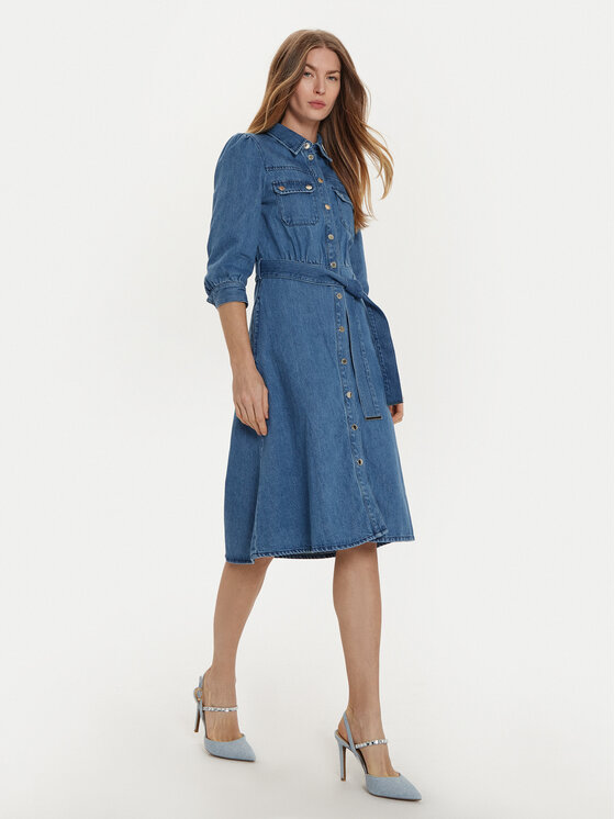 Morgan Morgan Jeans obleka 242-RCHICA Modra Regular Fit
