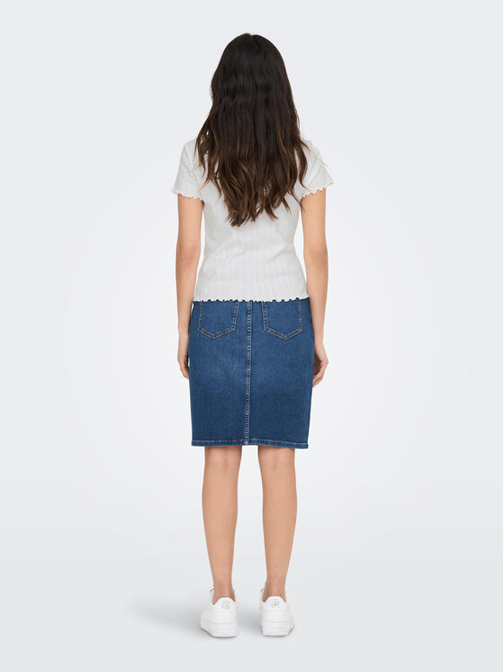 ONLY ONLY T-särk Carlotta 15256154 Valge Tight Fit