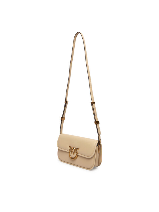 PINKO PINKO Rankinė Love Box Baguette Al 25-26 PLTT 105083 A26L Smėlio