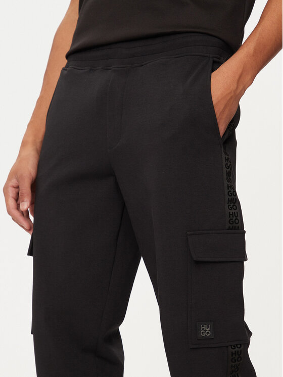 HUGO Hugo Dressipüksid Disland 50521407 Must Regular Fit
